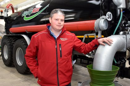 SlurryKat CEO Garth Cairns outlines the company's latest machinery. Photo: Chris McCullough SlurryKat CEO Garth Cairns outlines the company's latest machinery. Photo: Chris McCullough