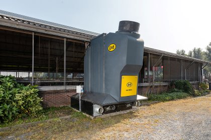 A new barn system called Lely Sphere separates manure and urine, converts nitrogen emissions, and creates three valuable types of fertiliser. Photo: Lely A new barn system called Lely Sphere separates manure and urine, converts nitrogen emissions, and creates three valuable types of fertiliser. Photo: Lely