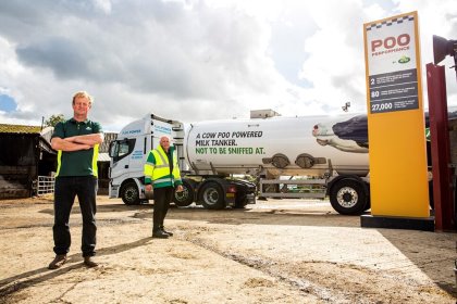 The 3-month test will involve 2 special Arla tankers that have been adapted to run on biofuel transporting milk between dairy processing sites. Photo: Arla The 3-month test will involve 2 special Arla tankers that have been adapted to run on biofuel transporting milk between dairy processing sites. Photo: Arla