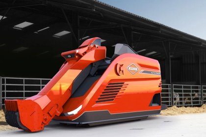 KUHN - AURA, an aAutonomous self-propelled mixer. Photo: SPACE KUHN - AURA, an aAutonomous self-propelled mixer. Photo: SPACE