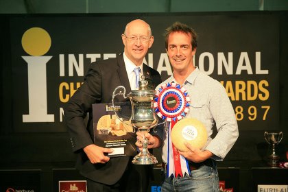 Ian Luxton, Vice chairman, International Cheese and Dairy Awards, and Hugh Padfield, owner and managing director of The Bath Soft Cheese Company. Photo: The Bath Soft Cheese Company Ian Luxton, Vice chairman, International Cheese and Dairy Awards, and Hugh Padfield, owner and managing director of The Bath Soft Cheese Company. Photo: The Bath Soft Cheese Company