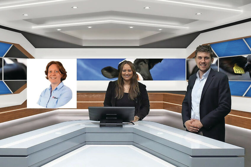 Dr Sofie Piepers (veterinary doctor and managing director at MEX), Zana van Dijk (Dairy Global editor), and Adrien Tavel (global product manager at Cid Lines, an Ecolab Company). Photo: Misset